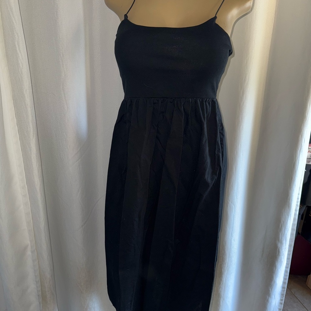 Elegant Black Spaghetti Strap Dress